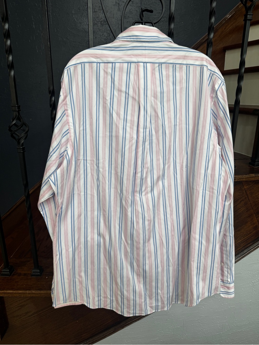 New XL Ralph Lauren Pink & Blue Stripe Button-Down Shirt - Picture 13 of 13